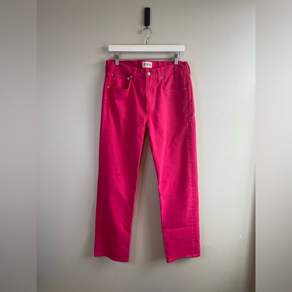 Etica Rhea Mid-Rise Loose Fit Raspberry Color Size 28 - Picture 4 of 10